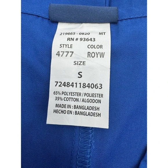 NWT Cherokee Workwear Scrub Top V-Neck Unisex #4777 Size S - Picture 4 of 8